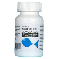 Aquarium Amoxicillin/Clavulanate 875mg./125mg. 30 count $47