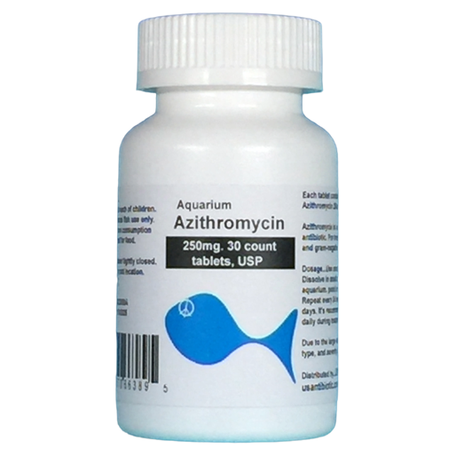Aquarium Azithromycin 250mg. 30 count. $27
